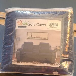 Blue Sofa Cover - Recliner Loveseat